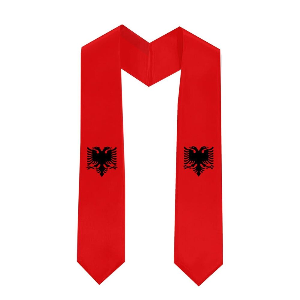 6994 Class of 2025 Albania Flag Graduation Stole Celebrate Your Academic